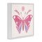 Stupell Industries Folk Butterfly in Pink Framed Giclee, design by Kim Allen
